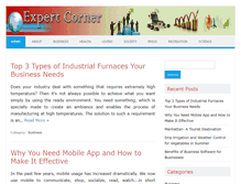 Tablet Screenshot of expert-corner.com
